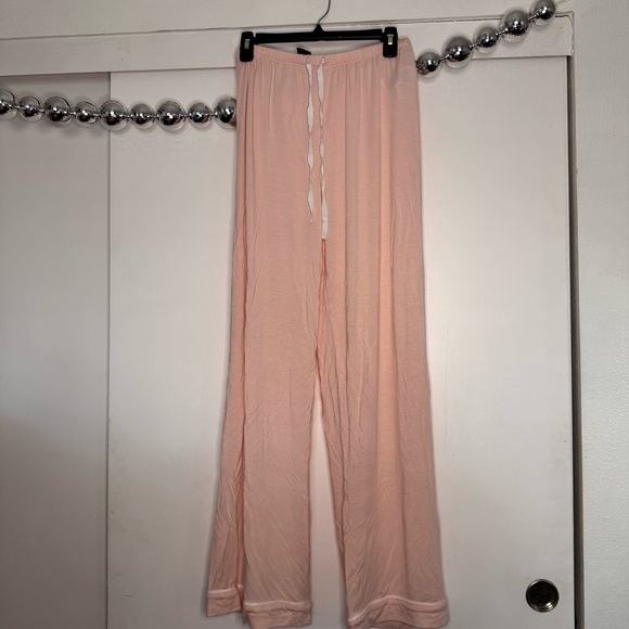 J. Crew Pink Peach Eco dreamiest long sleeve pajama set Medium - Picture 9 of 9